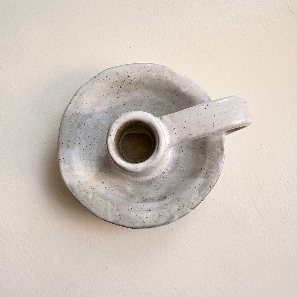 Speckled Ceramic Candle Holder