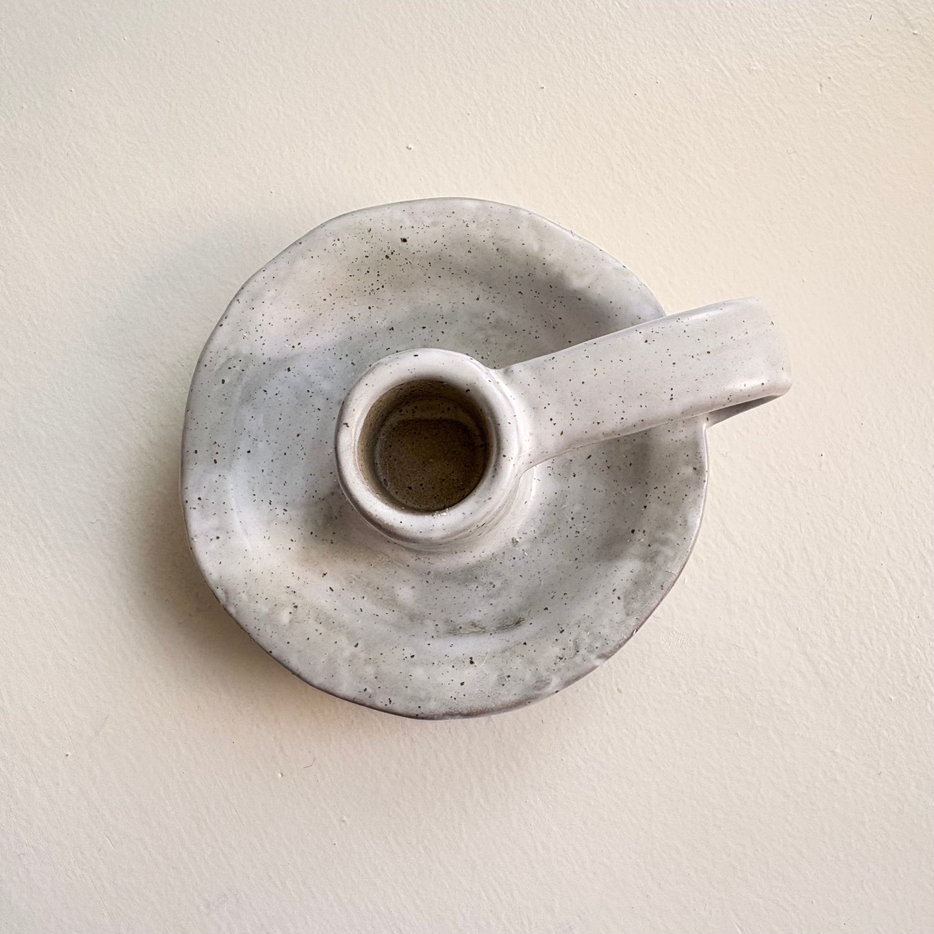 Speckled Ceramic Candle Holder